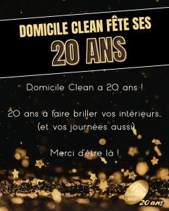 Domicile Clean fête ses 20 ans
